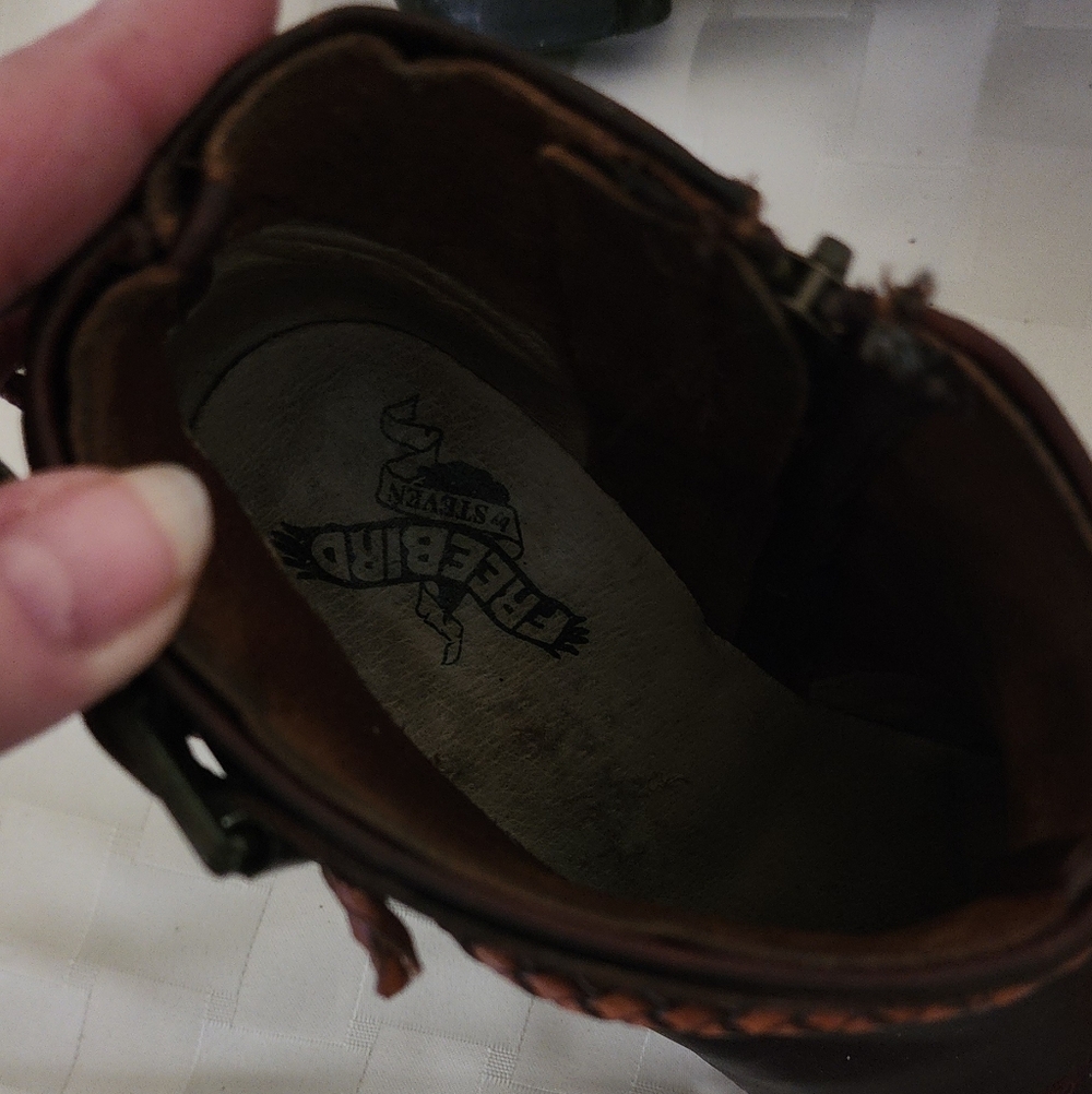 Freebird Dark Brown Heeled Boots - Picture 5 of 6